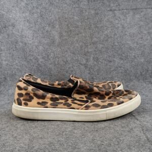 A New Day Shoes Womens 10 Slip On Sneakers Casual Trainers Animal Print Flats